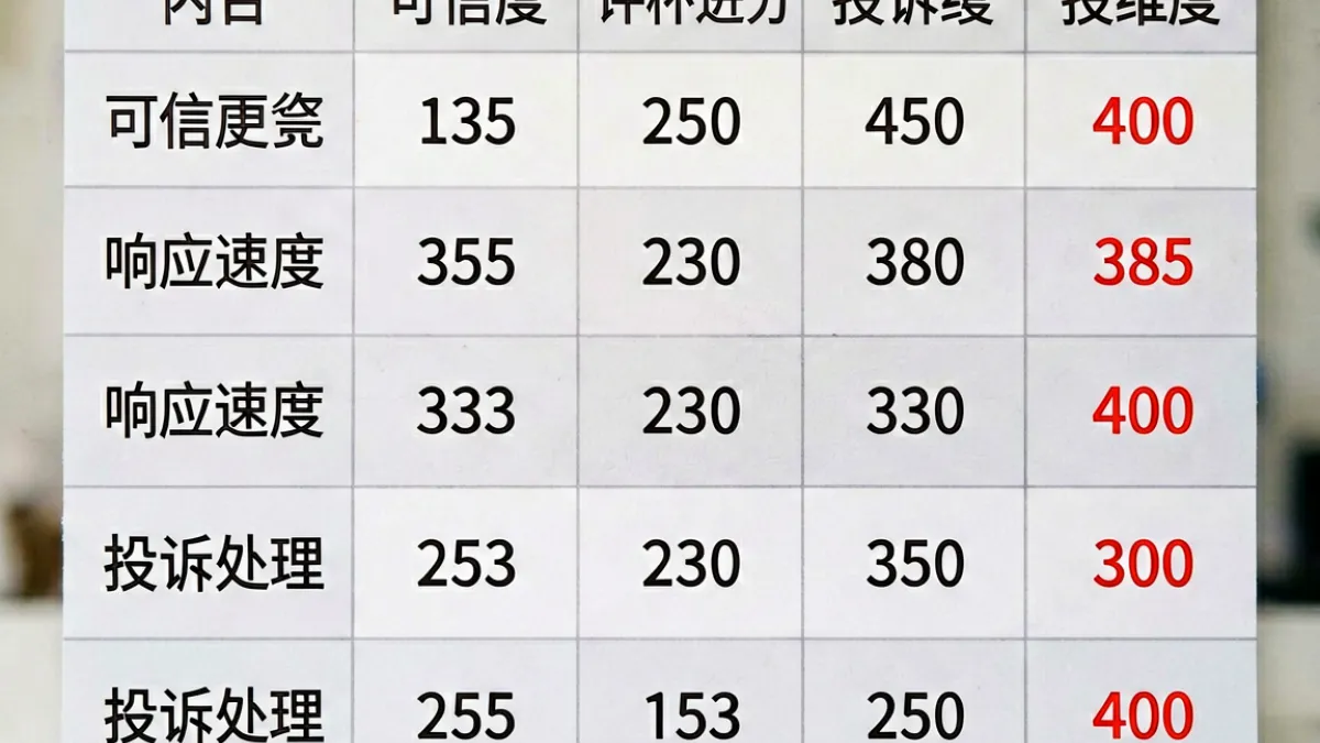 爆料网平台对比栏目——多家内容平台评分数据并排呈现在对比表格中