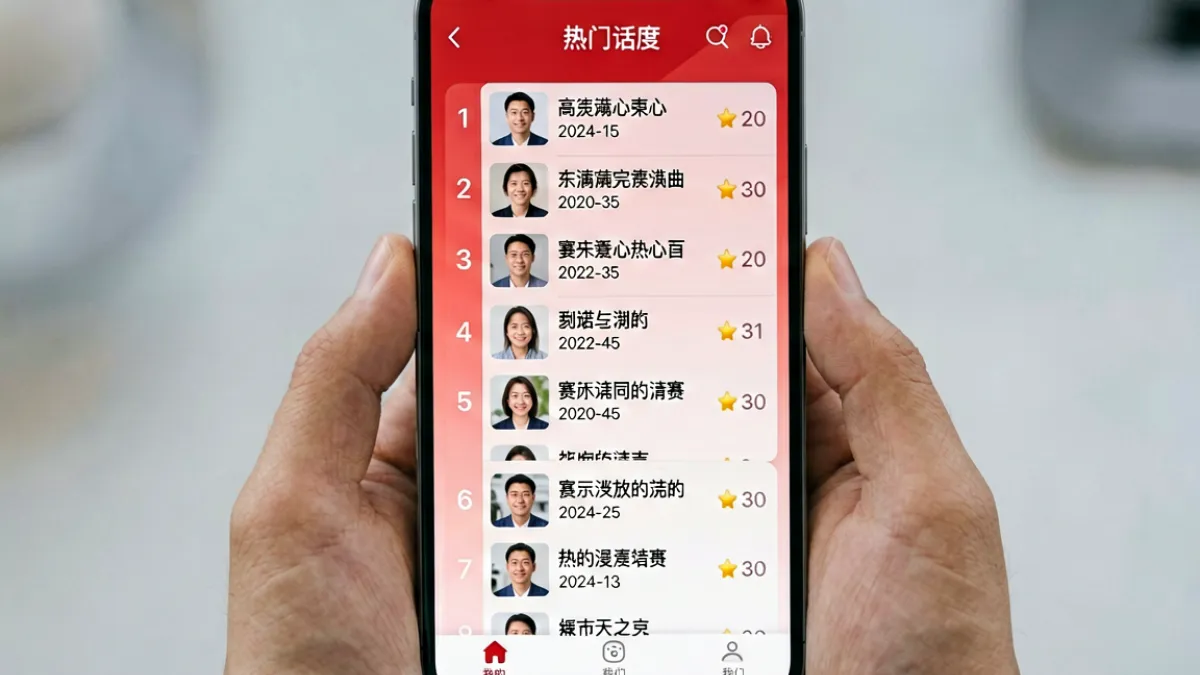 爆料网热度榜单封面图，展示多个热门爆料事件的排行列表界面